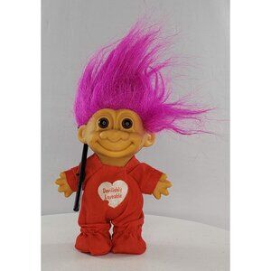 Vintage Russ Troll Devilishly Lovable Purple Hair Halloween Valentine